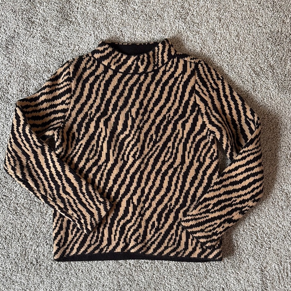 Ann Taylor Zebra Print Sweater